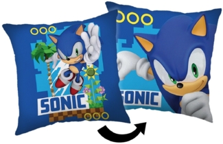 Sonic Kopfkissen (1 Stück) Premium Dekokissen mit beidseitigem Digitaldruck