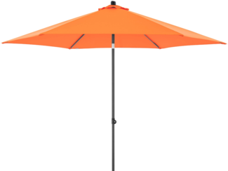 Doppler myZone Sonnenschirm / Mittelmastschirm "Push Up 300", orange, Ø 300 cm