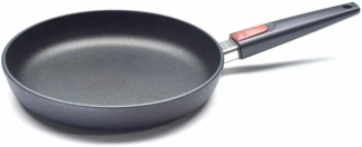 WOLL Titanium Nowo Viereckpfanne mit abnehmbarem Griff, schnitt‑ & abriebfest, PFOA‑frei, 28 cm Ø x ca. 5 cm, Aluminium-Handguss mit Titan-Hartversiegelung, alle Herdarten inkl. Induktion, spülmaschinen‑ & backofenfest bis ca. 250 °C