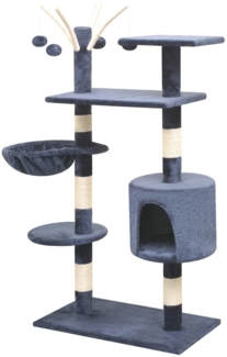 vidaXL Katzen-Kratzbaum 125 cm Dunkelblau 170484