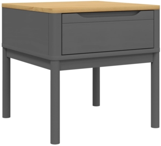 vidaXL Lampentisch FLORO Grau 55x55x54 cm Massivholz Kiefer 374028