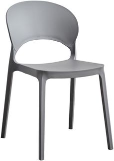 Stapelstuhl Quito Gartenstuhl Bistrostuhl Kunststoffstuhl Anthrazit