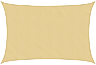 vidaXL Sonnensegel Sandfarbe 4x2,5 m 100% Polyester Oxford 4000567