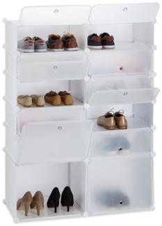 Schuhregal Kunststoff mit 12 Fächern 10024523_49