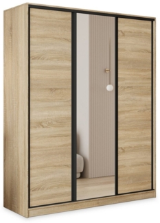 Masseno Schwebetürenschrank TARI Kleiderschrank mit Spiegel und Schubladen Schlafzimmerschrank