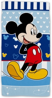 Disney Mickey Mouse Strandtuch Baumwolle Frottee Badetuch mit Premium Druck, 70x140 cm