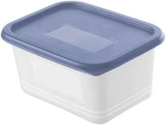 Rotho Gefrierdosen-Set Domino 4 x 0,75 L blau Frischhaltedose Kühlschrankdose Vorratsdose