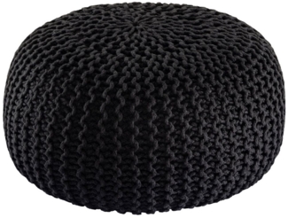 Amagohome Gartenlounge-Hocker PREMIUM Sitzhocker Pouf ø 45cm Strickpouf Indoor u. Outdoor - pflege