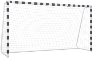 vidaXL Fußballtor, Metall weiß / schwarz, 300x160 cm