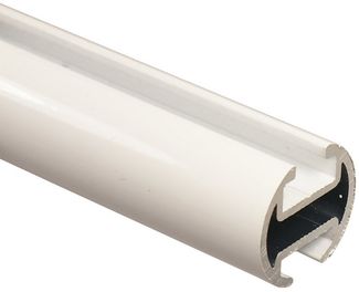 iso-design Gardinenstange iso-design Innenlaufstange 1, 2 oder 3 läufig variabler Wandabstand, Ø 20 mm, 2-läufig, Wandmontage, geschraubt, Aluminium, Variabler Wandabstand