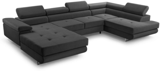 Furnix Wohnlandschaft NILLONA XL-Sofa in U-Form mit Schlaffunktion 2x Bettkasten, mit Relaxfunktion