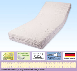 Doctor Sleep 'medipur' Matratze 70x220 cm, H2 (HR 50), Kernhöhe 18 cm, Bezug: Medicool®