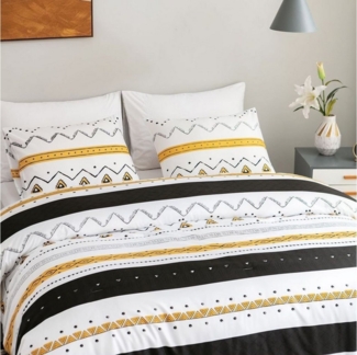 BYSURE Bettwäsche, 3 teilig, Modisch Bettwäsche mit Kissenbezug