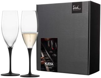 Eisch KAYA Champagnergläser 278 ml schiefer 2er Set im Geschenkkarton - A