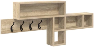 vidaXL Wandmontierter Kleiderständer Sonoma-Eiche 100 x 12 x 43,5 cm 874413