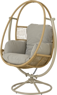Korb-Hängesessel beige TUNJA