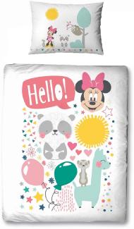 Disney Minnie Maus Baby Bettwäsche Set 100x135cm 40x60cm (2-tlg. )