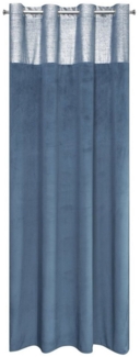 Eurofirany Vorhang Glamour Vorhänge zum Wohnzimmer, Ösenschal, 140x250 cm, elegante, blickdichte Vorhänge