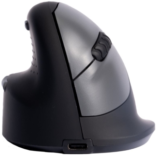 R-Go Maus HE ergonomisch links Bluetooth mittel schw./silb retail