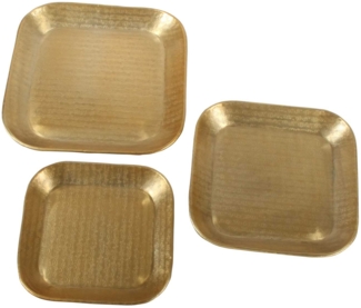 Orientalisches Tablett Prisma Gold 3 er Set