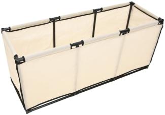 vidaXL Aufbewahrungsbox Creme 105x34,5x45 cm Stoff