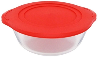 Pasabahce Borcam runde Auflaufform mit Deckel transparent