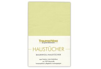 Traumschloss Betttuch Haustuch, 100% Baumwolle, Gummizug: ohne, (1 Stück), hautsympathisch und pflegeleicht