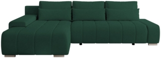 storez24 Ecksofa Bloom, mit Bettkasten und Schlaffunktion, Cordstoff, L-Form, bequem