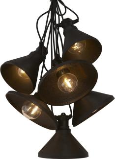 PR Home 1898103 Daphne Lichterkette 6-flammig schwarz 720cm