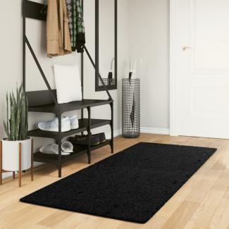 vidaXL Shaggy-Teppich PAMPLONA Hochflor Modern Schwarz 80x200 cm