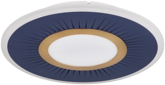 LED Deckenlampe, Metall, dimmbar, Fernbedienung, D 37,2 cm