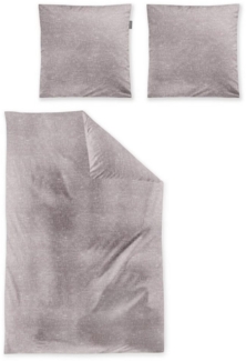 Irisette Biber Bettwäsche Koala 8544-60 Unifarben Altrosa 135x200