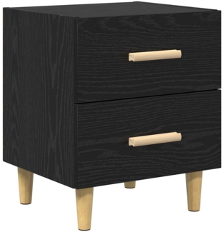 vidaXL Bettschrank Schwarz Eichen-Optik 40 x 35 x 47,5 cm 880553