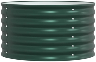 vidaXL Garten-Hochbeet Grün 80 x 80 x 44 cm Stahl 42008131