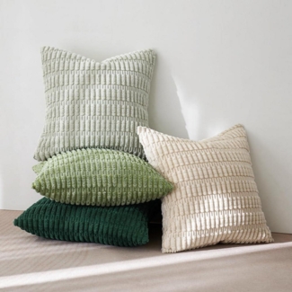 MIULEE 4er Set 40x40 cm Kordsamt Kissenbezüge Moderne Dekokissen Wohnzimmer