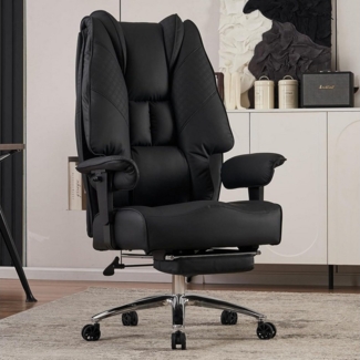LuxusKollektion Chefsessel XXL Bürostuhl Ergonomisch Hoher Rücken Verstellbare Armlehnen Breiter
