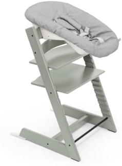 Stokke Hochstuhl Tripp Trapp® Kinderhochstuhl mit Newborn Set, Höhen- und tiefenverstellbare Sitz- und Fußplatten