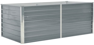 vidaXL Hochbeet 160 x 80 x 45 cm Verzinkter Stahl Grau 47011