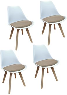 HTI-Living Atlanta Webstoff 4er-Set Stuhl