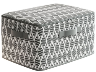 Coonoor Aufbewahrungsbox Wäscheaufbewahrungsbox mit Deckel, faltbare Aufbewahrungsbox, Reißverschluss-Aufbewahrungsbox, Aufbewahrungsbox mit Blattmuster