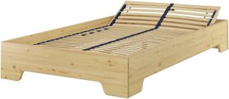 Funktionsbett Bettrahmen 120x220 großes Holzbett V-60. 56-12-220