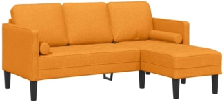 vidaXL Sofa Set Dunkelgelb 173 x 131 x 67 cm Stoff 42001921
