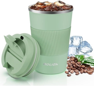 Aolieh Thermobecher Edelstahl Kaffeebecher Auslaufsicherer Deckel Isolierbecher