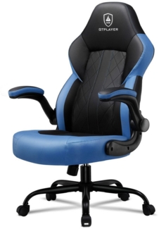 GTPLAYER Gaming-Stuhl Bürostuhl Gaming Stuhl Ergonomischer Schreibtischstuhl Drehstuhl (Packung), Gamer Stuhl mit verstellbaren Armlehnen Belastung 150 kg