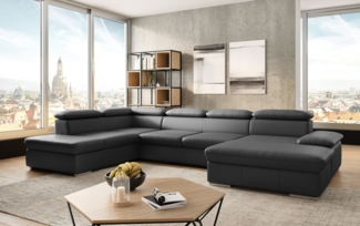 sit&more Wohnlandschaft Valantine U-Form, B: 349 cm, mit Arm- & Kopfteilverstellung, optional mit Bettfunktion