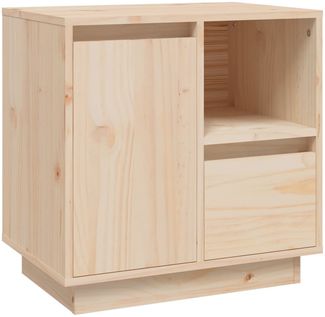 vidaXL Nachttisch 50x34x50 cm Massivholz Kiefer 814479