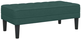 vidaXL Bank Dunkelgrün 113 x 57 x 39 cm Stoff 42001939