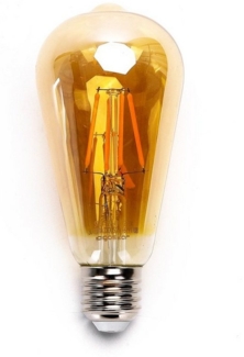 6W ST64 LED E27 Filament Leuchtmittel Retro Nostalgie Glühbirne Standard Edison Gewinde 2200K warmweiß