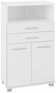 welltime Midischrank Emmi, Breite 59 cm 2 Türen, Metallbeschläge