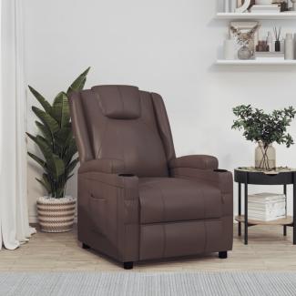 vidaXL Relaxsessel Braun Kunstleder 348415